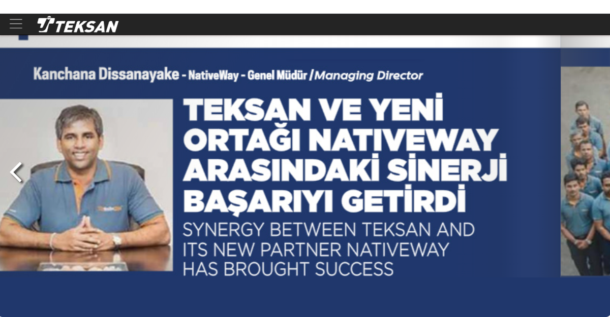 How Synergy between Teksan™ and NativeWay has brought success to all ...
